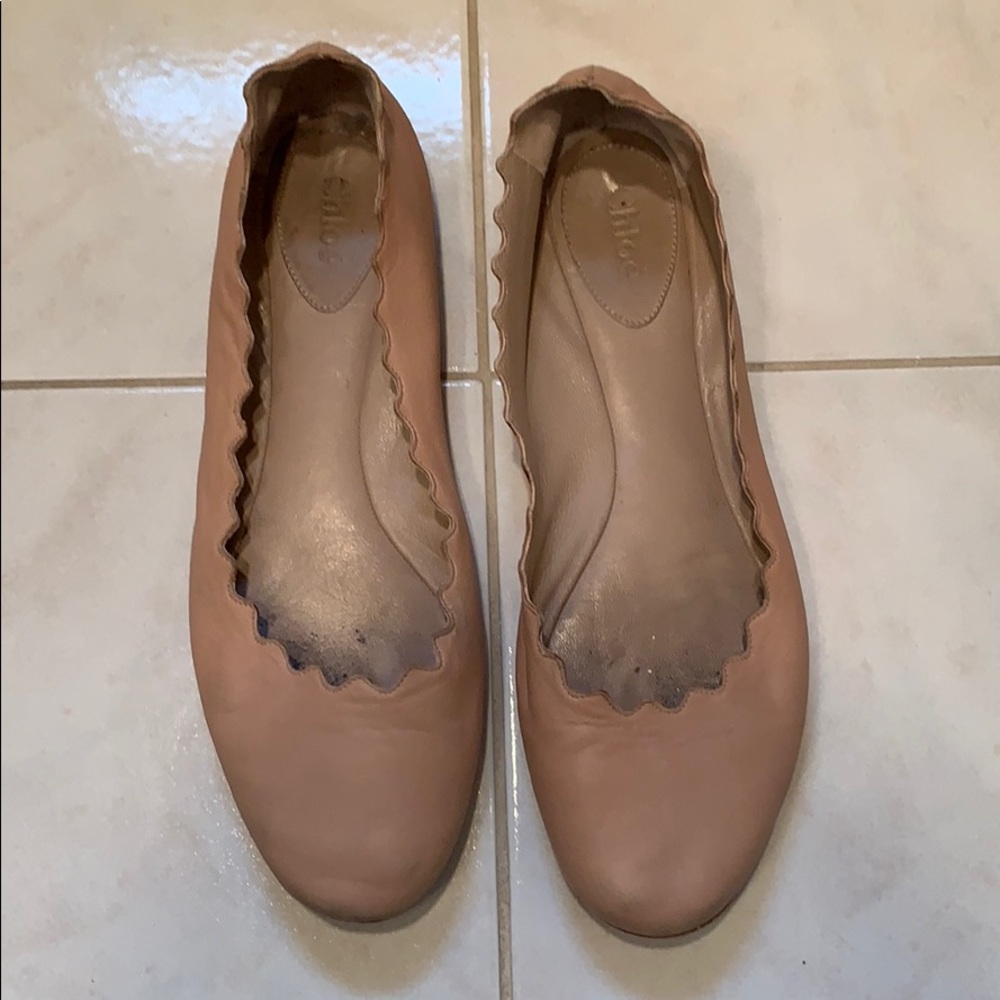 Chloe leather flats